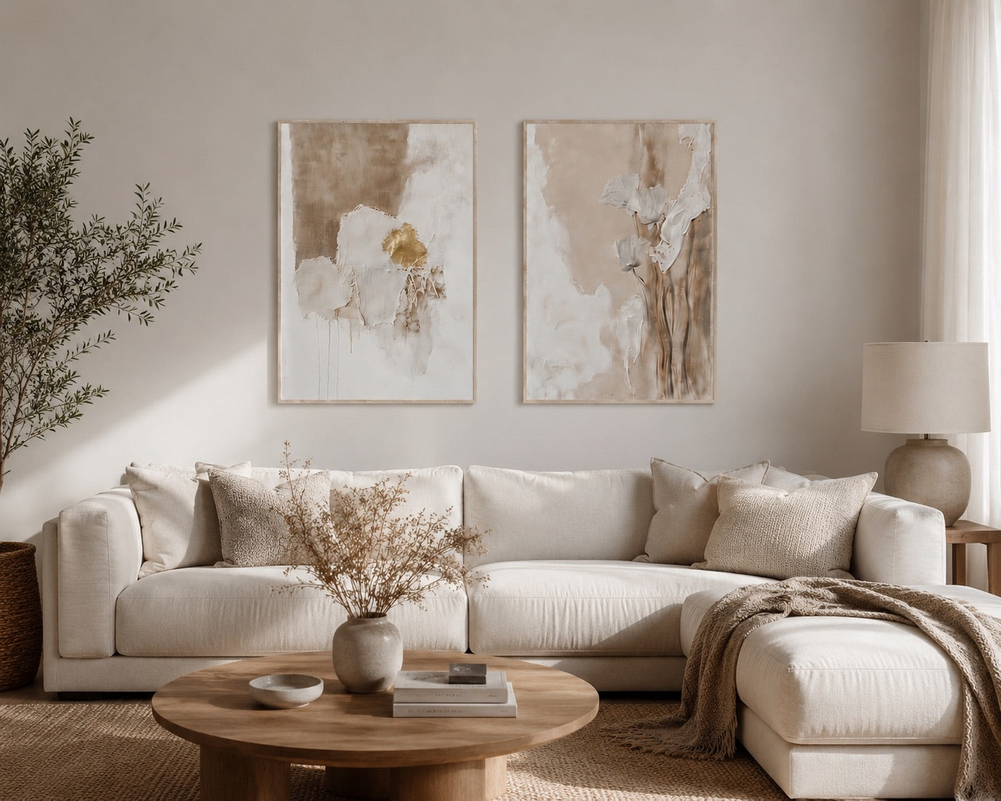 Golden Veil & Whispering Blooms | 2-Piece Set